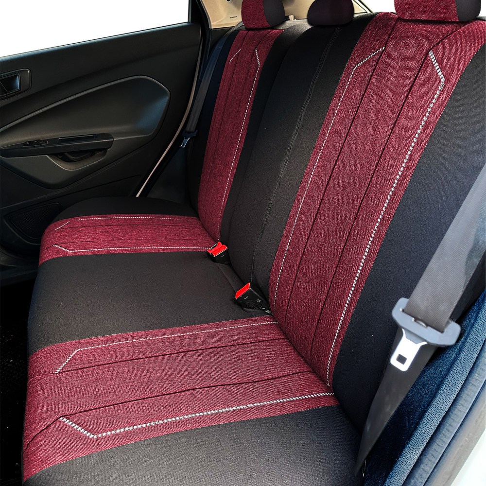 Axiom Comfort Serisi, Her Araca Uyumlu Oto Koltuk Kılıfı, Tam Set, Keten-Deri