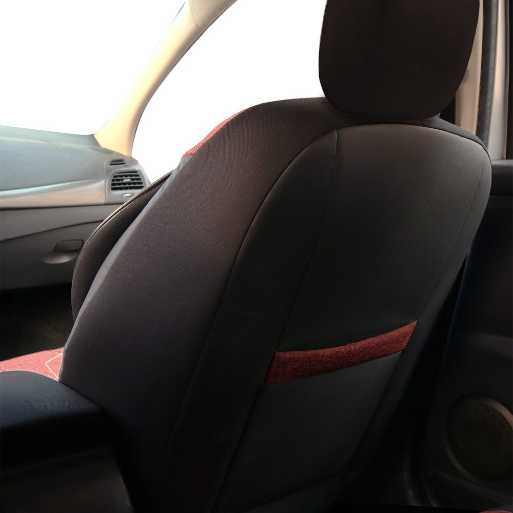 Axiom Comfort Serisi, Her Araca Uyumlu Oto Koltuk Kılıfı, Tam Set, Keten-Deri