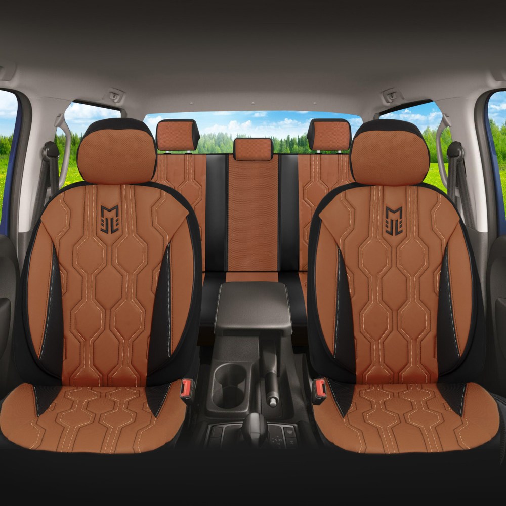 FA Serisi, Her Araca Uyumlu Oto Koltuk Kılıfı, Tam Set, Keten veya Deri veya Taytüyü