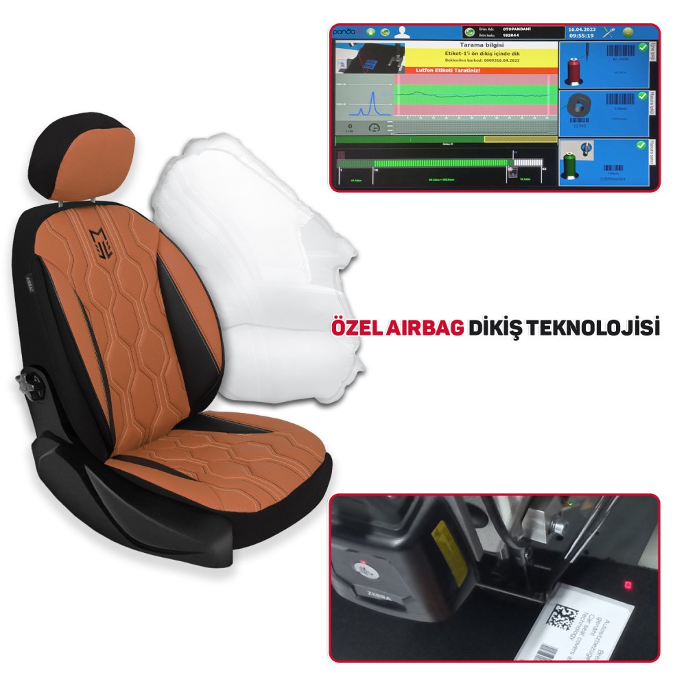 FA Serisi, Her Araca Uyumlu Oto Koltuk Kılıfı, Tam Set, Keten veya Deri veya Taytüyü