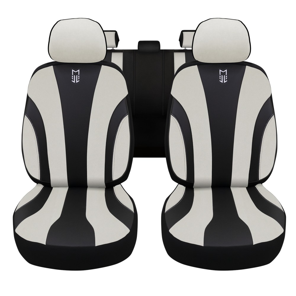 Medusa Serisi, Her Araca Uyumlu Oto Koltuk Kılıfı, Tam Set, Taytüyü/Keten-Deri