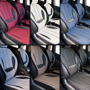 Axiom Comfort Serisi, Her Araca Uyumlu Oto Koltuk Kılıfı, Tam Set, Keten-Deri