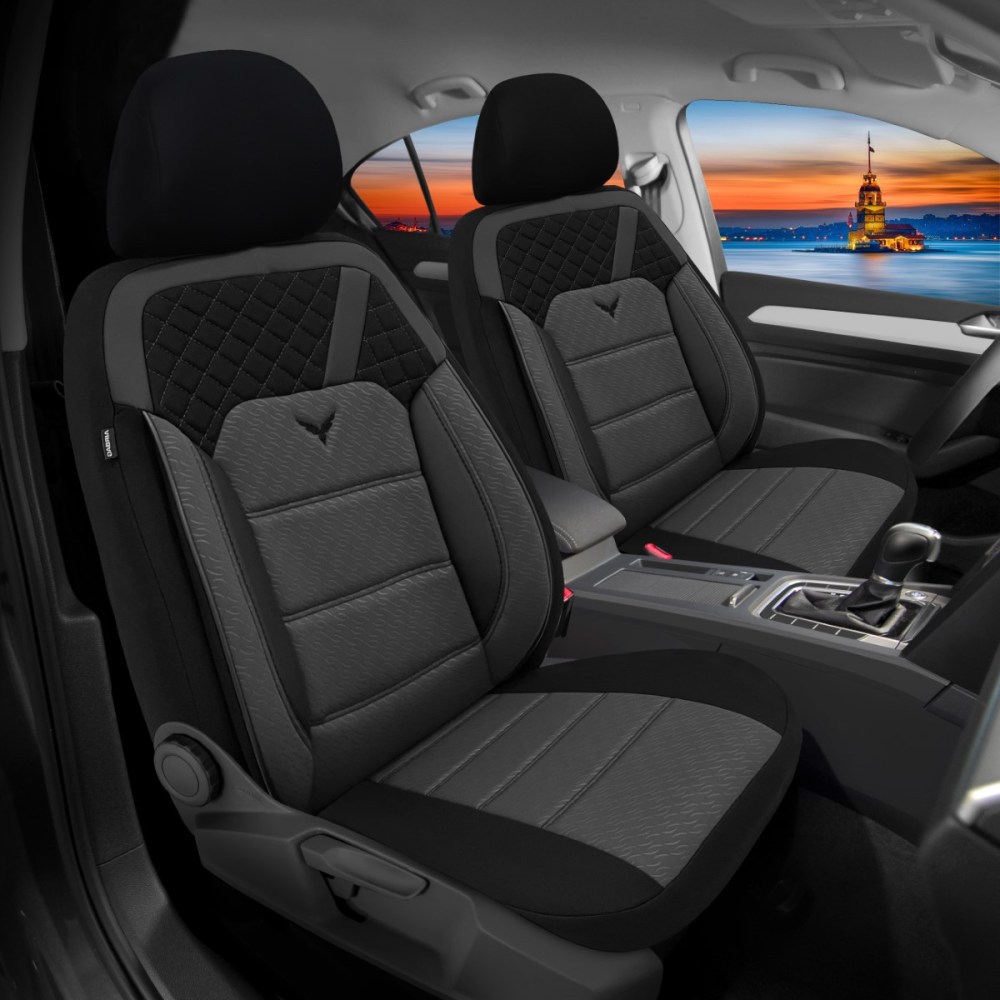 K1 Serisi, Her Araca Uyumlu Oto Koltuk Kılıfı, Tam Set, Gofraj