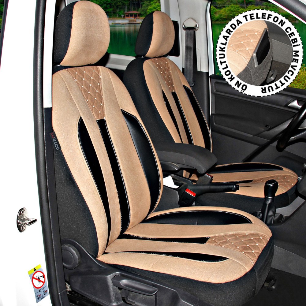 T1 Serisi, Hafif Ticari Araçlarla Uyumlu Oto Koltuk Kılıfı, Tam Set, Taytüyü