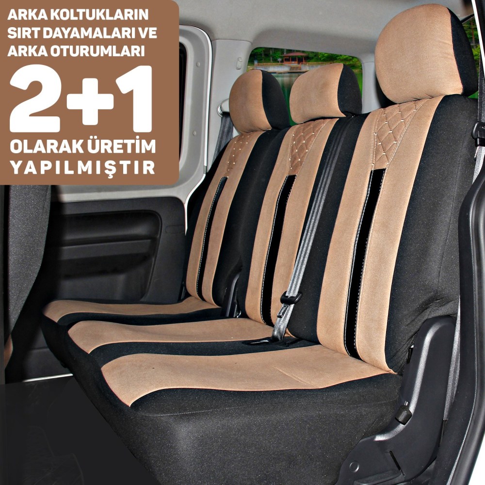 T1 Serisi, Hafif Ticari Araçlarla Uyumlu Oto Koltuk Kılıfı, Tam Set, Taytüyü