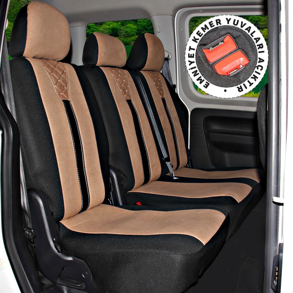 T1 Serisi, Hafif Ticari Araçlarla Uyumlu Oto Koltuk Kılıfı, Tam Set, Taytüyü