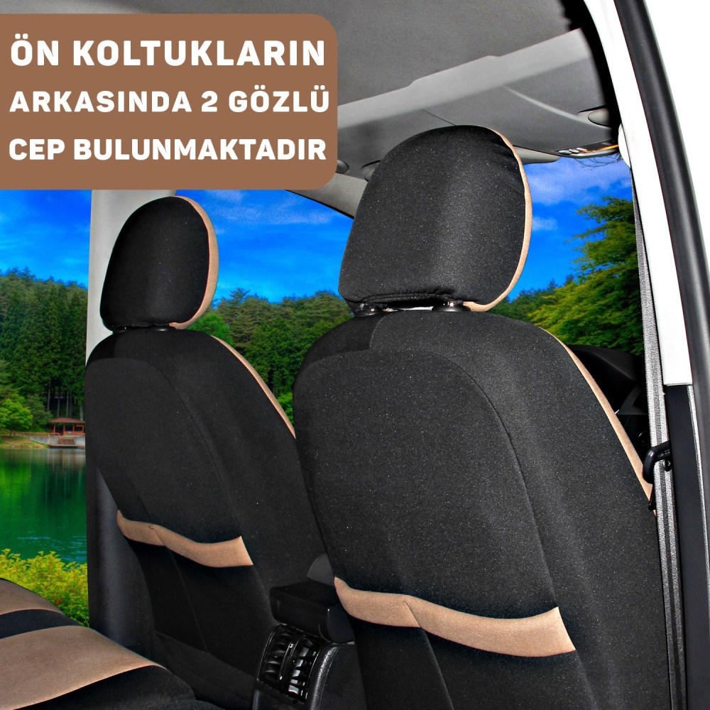 T1 Serisi, Hafif Ticari Araçlarla Uyumlu Oto Koltuk Kılıfı, Tam Set, Taytüyü