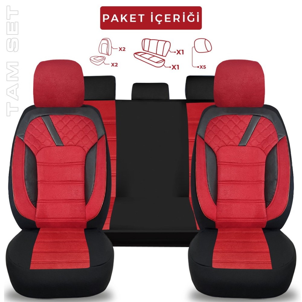 K2 Serisi, Her Araca Uyumlu Oto Koltuk Kılıfı, Tam Set, Taytüyü
