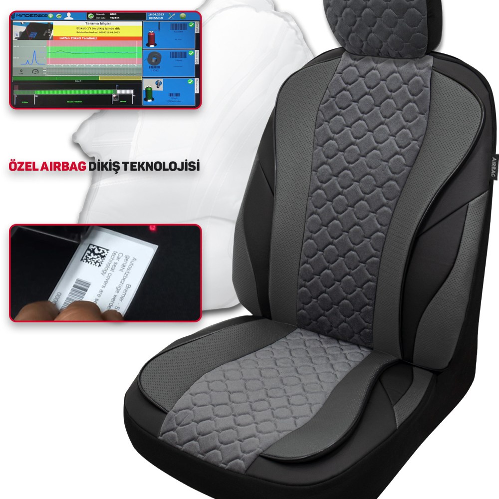 VIP Serisi, Her Araca Uyumlu Oto Koltuk Kılıfı, Tam Set, Taytüyü-Deri