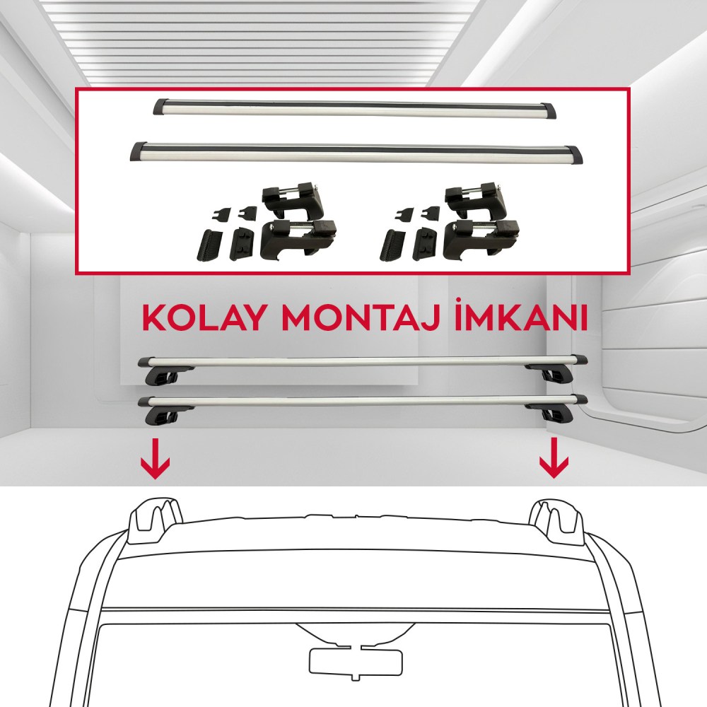 Pandami Her Araca Uyumlu Ara Atkı, 120cm/135cm/145cm