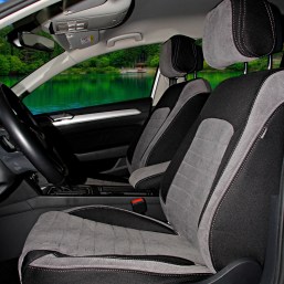 Volkswagen Caddy Trendline 2016 - 2021 Özel Dikim Koltuk Kılıfı / Tay Tüyü Gri, Siyah