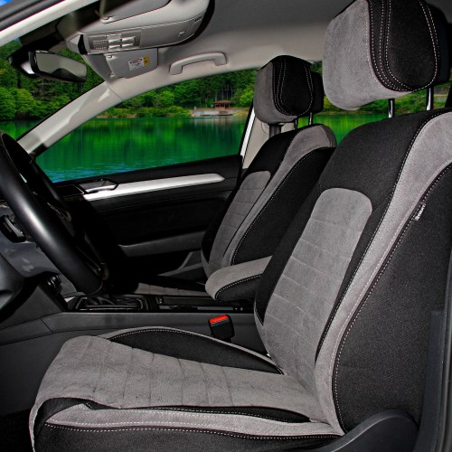 Volkswagen Caddy Trendline 2016 - 2021 Özel Dikim Koltuk Kılıfı / Tay Tüyü Gri, Siyah