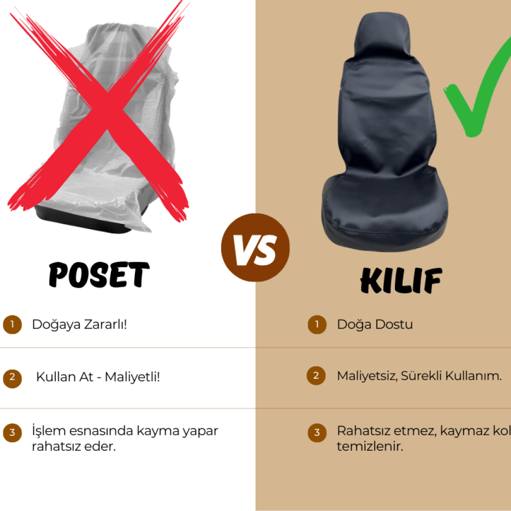 Universal Deri Oto Servis Kılıfı