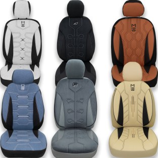FA Serisi, Her Araca Uyumlu Oto Koltuk Kılıfı, Tam Set, Keten veya Deri veya Taytüyü