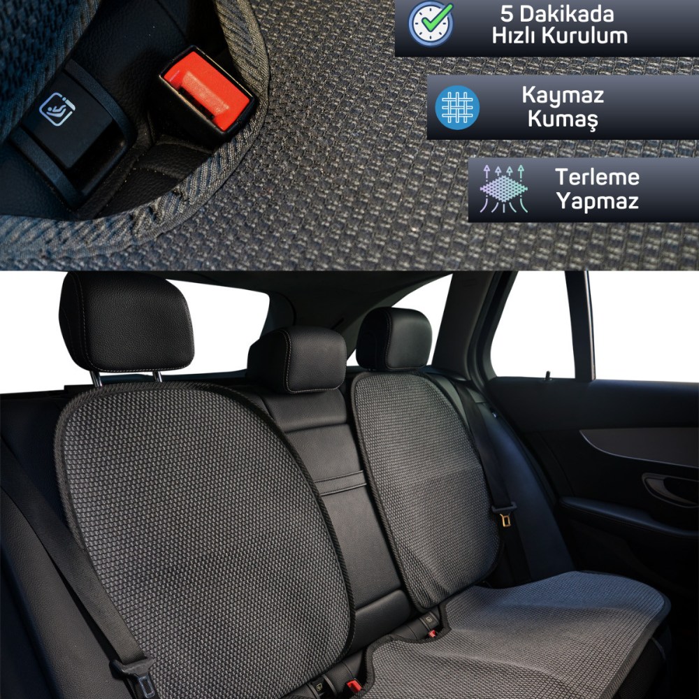 Mindra Serisi Her Araca Uyumlu Oto Koltuk Minderi