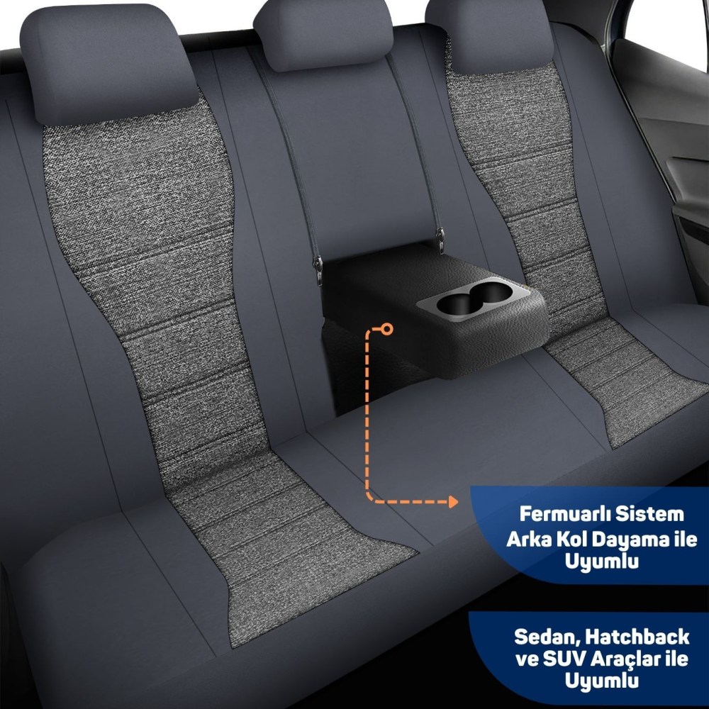 City Serisi Her Araca Uyumlu Oto Koltuk Kılıfı