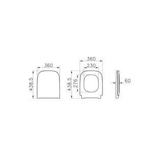 VitrA S20 Square Klozet Seti 5512L003-0092