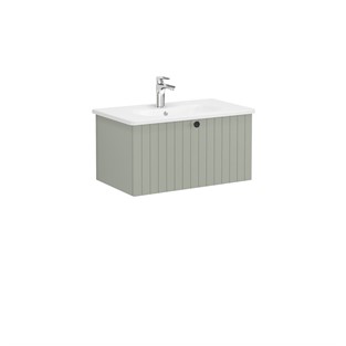 VitrA Root Groove Lavabo Dolabı 80 cm Mat Retro Yeşil 69379