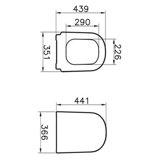VitrA D-Light Klozet Kapağı 104-003-009