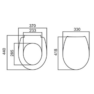 Norm Klozet Kapağı Duroplast 105-003-002