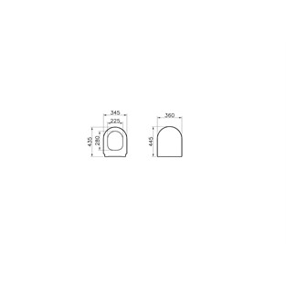 VitrA S50 Integra Round Klozet Kapağı 108-003-001