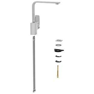 Artema Root Square BluEco Lavabo Bataryası Krom A42753ENR