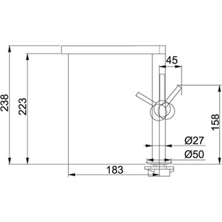 Franke Lounge Spiralsiz Krom 115.0177.639 F115.0177.639