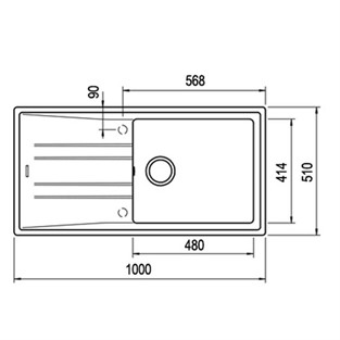 Teka MAESTRO STONE 60 L-TG Tegranite Eviye 115330008 TK.115330008
