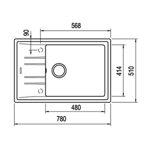 Teka MAESTRO STONE 60 S-TG Tegranite Eviye 115330036 TK.115330036