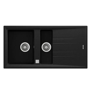 Teka MAESTRO STONE 60 B-TG Bir Büyük Hazne Bir Küçük Hazne ve Damlalıklı Tegranite Eviye 115360010 TK.115360010