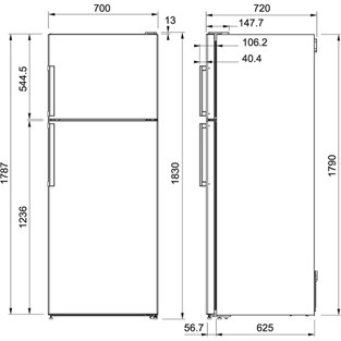 Franke FFRF 478 NF XS A+ Buzdolabı 118.0544.351 F118.0544.351