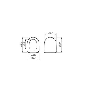 VitrA Sento Soft Slim Klozet Kapağı Mat Siyah 120-083-009