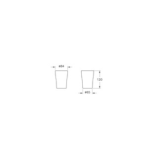 VitrA Eternity Diş Fırçalığı Siyah A4430139