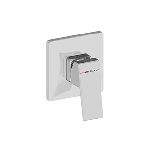 Artema Minimax Square Ankastre Mekanik Duş Bataryası Minibox Krom A43733