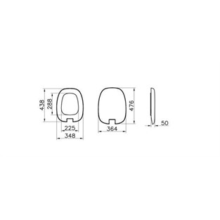 VitrA Plural Soft Klozet Kapağı Mat Vizon 126-050-009