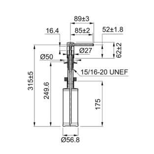 Franke Comfort Sıvı Sabunluk Nero 119.0578.743
