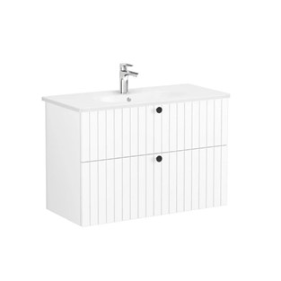 VitrA Root Groove İki Çekmeceli Lavabo Dolabı 100 Cm Beyaz 69457