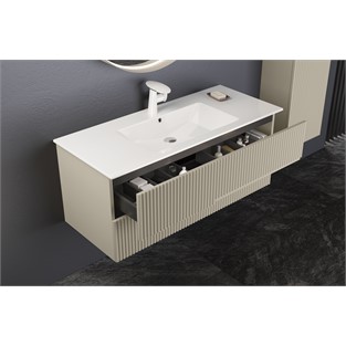 ORKA Moonlight Banyo Dolabı Takımı Mat Vizon Lake 120 cm ORKA5000450