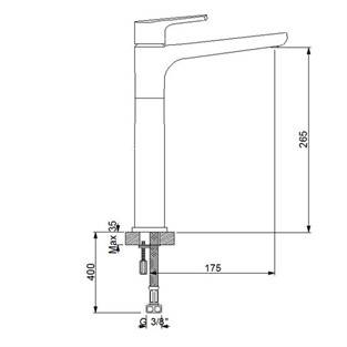 Newarc Newart Çanak Tipi Lavabo Bataryası 150001N