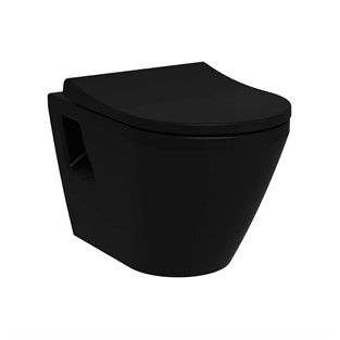 VitrA İntegra Rim-ex Asma Klozet Mat Siyah 7062B083-0850