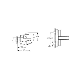 Artema Minimax Square Banyo Bataryası Soft Altın A4352074