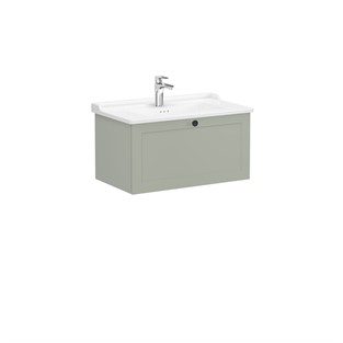VitrA Root Classic Lavabo Dolabı 80 cm Mat Retro Yeşil 68812