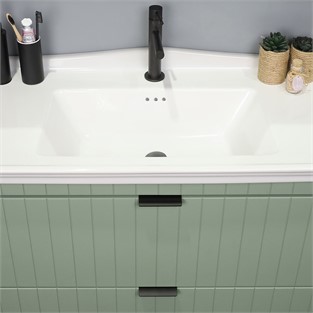 Kobos Noble 80 cm Banyo Dolabı Seti Mint