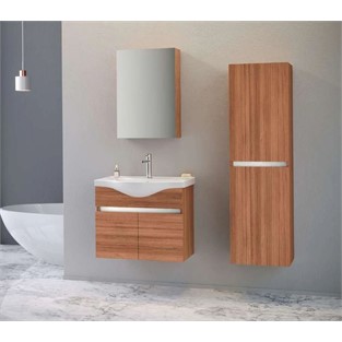 ORKA Dinar Banyo Dolabı Takımı Teak 100 cm ORKA5000056