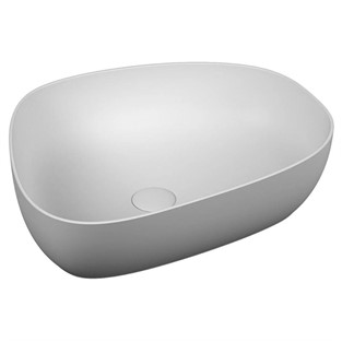 VitrA Outline Çanak Lavabo Pebble 55x43 cm Mat Beyaz 5991B401-0016