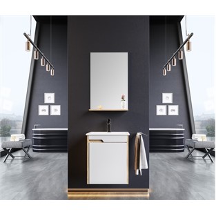 ORKA Brick Banyo Dolabı Takımı Morgana Kiraz 45 cm ORKA5000096