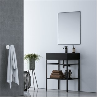 ORKA Capetown Banyo Dolabı Takımı Siyah 60 cm ORKA5000141