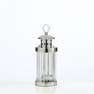 Vitale Metal Gümüş Mumluk 39 cm AK.JD0059