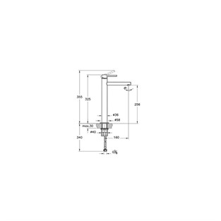 VitrA Origin Çanak Lavabo Bataryası Mat Siyah A4255836WTC