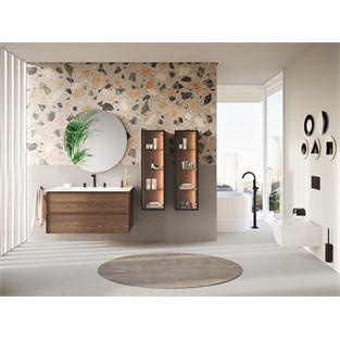 VitrA Prime Yuvarlak Led Sensörlü Ayna 100 cm Fırçalanmış Krom 67043